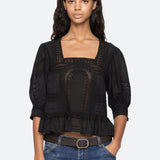 Franca Lace Top Black