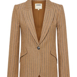Chamberlain Blazer Tan/Charcoal Stripe