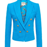Brooke Tweed Blazer Dresden Blue/Gold Chain