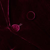 Marie Velvet Blazer Dark Port