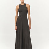 Cut Away Maxi Dress Black Olive
