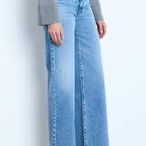 Alexa Wide Leg Jean Euclid Wash