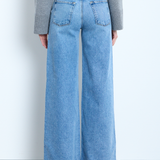 Alexa Wide Leg Jean Euclid Wash