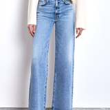 Alexa Wide Leg Jean Euclid Wash