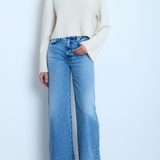 Alexa Wide Leg Jean Euclid Wash