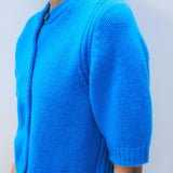 CASHMERE ELBOW SLEEVE CARDIGAN