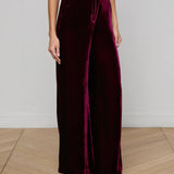Pilar Velvet Pant Dark Port
