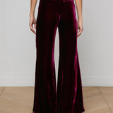 Pilar Velvet Pant Dark Port