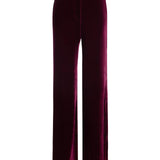 Pilar Velvet Pant Dark Port