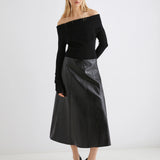 Falange Skirt Black