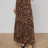 Torin Skirt Brown Multi Amur Leopard
