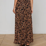 Torin Skirt Brown Multi Amur Leopard
