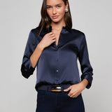 Dani Silk Blouse Midnight