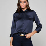 Dani Silk Blouse Midnight