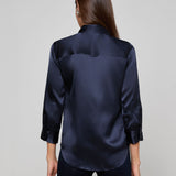 Dani Silk Blouse Midnight