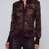 MAIA LACE BUTTONDOWN BLS