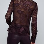 MAIA LACE BUTTONDOWN BLS