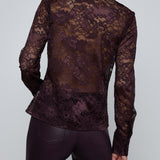 MAIA LACE BUTTONDOWN BLS