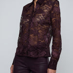 MAIA LACE BUTTONDOWN BLS