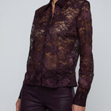 MAIA LACE BUTTONDOWN BLS