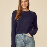 Blakely Cashmere Pullover Navy