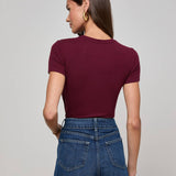 Ressi Fitted Tee Dark Port