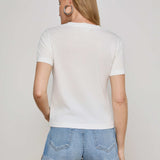 Eliza Graphic Tee White