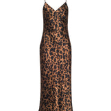 Seridie Slip Dress Brown Multi Amur Leopard