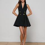 Royalty Mini Dress Black