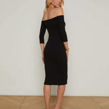 Zolita Off-The-Shoulder Dress Black