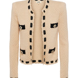 Astor Cardigan Biscuit/Black
