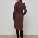 Isabel Knit Coat Dark Brown/Gold
