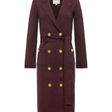 Isabel Knit Coat Dark Brown/Gold