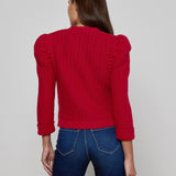 Delli Cardigan Engine Red/Gold