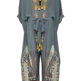 Xim Jumsuit Gray Coral Reef