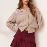 Clementian Cardigan Oatmeal Melange