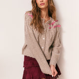 Clementian Cardigan Oatmeal Melange