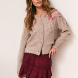 Clementian Cardigan Oatmeal Melange