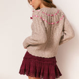 Clementian Cardigan Oatmeal Melange