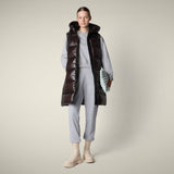 Iria Vest Brown Black