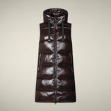 Iria Vest Brown Black