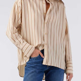 Nina Shirt Latte/Coffee Multi