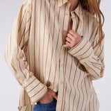 Nina Shirt Latte/Coffee Multi