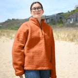 Annie Half-Zip Sweatshirt Orange