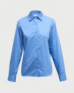 Reiki Button Down Shirt French Blue