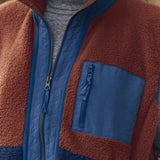 The Plush Tundra Vest Chocolate & Navy