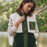 The Plush Tundra Vest Cream & Army