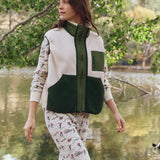 The Plush Tundra Vest Cream & Army