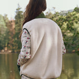 The Plush Tundra Vest Cream & Army