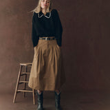 The Crochet Collar Pullover Black With Soft White
